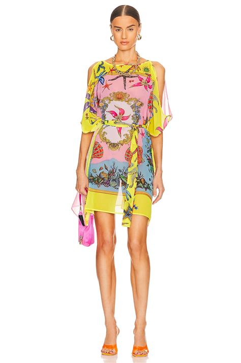 tresor de la mer versace dress|VERSACE Tresor De La Mer Wrap Dress .